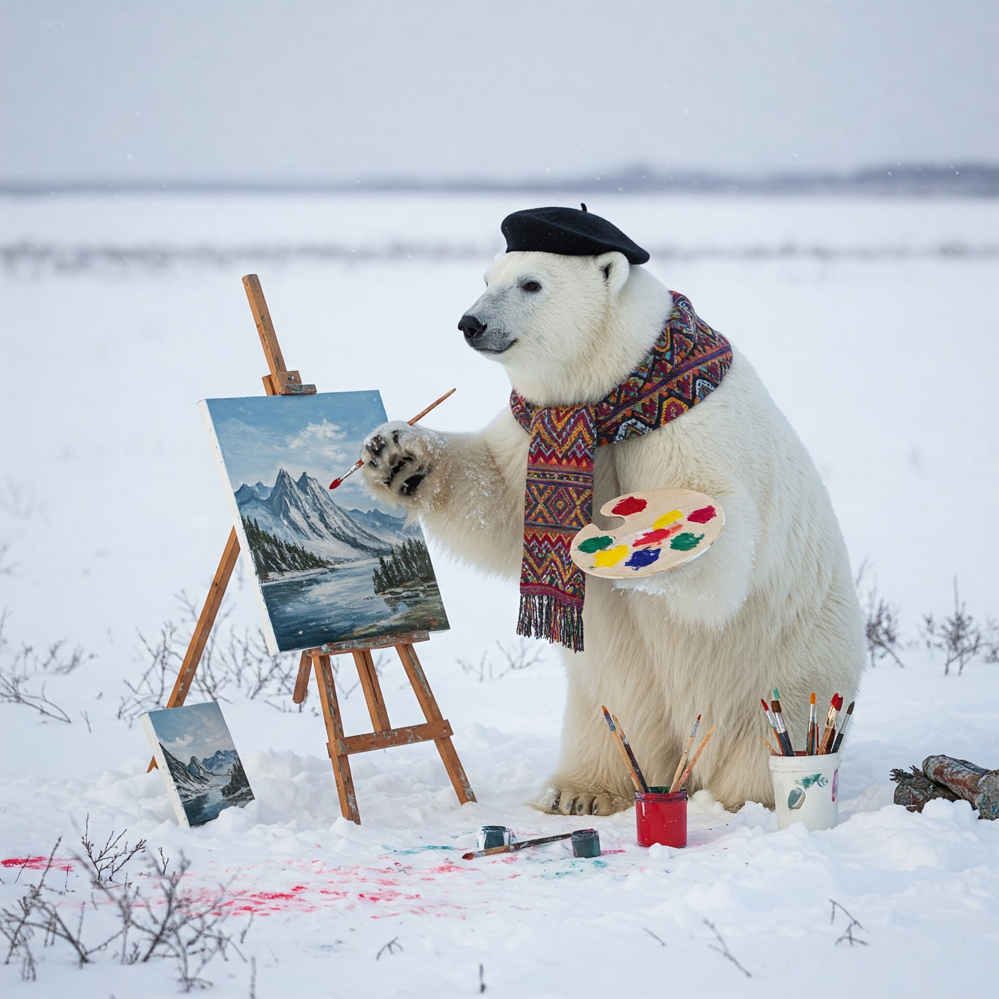 Barnaby Brushpaw the Artist Bear